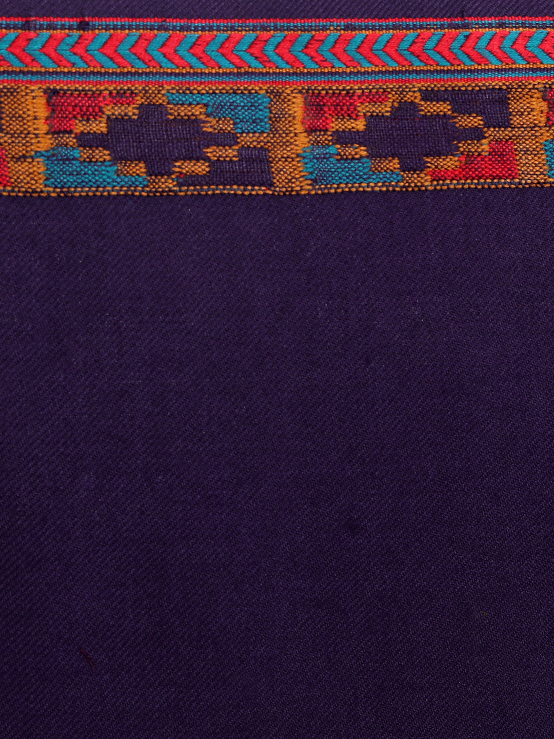 Kullu Himalayan Striped Border Shawl for Women | Blue