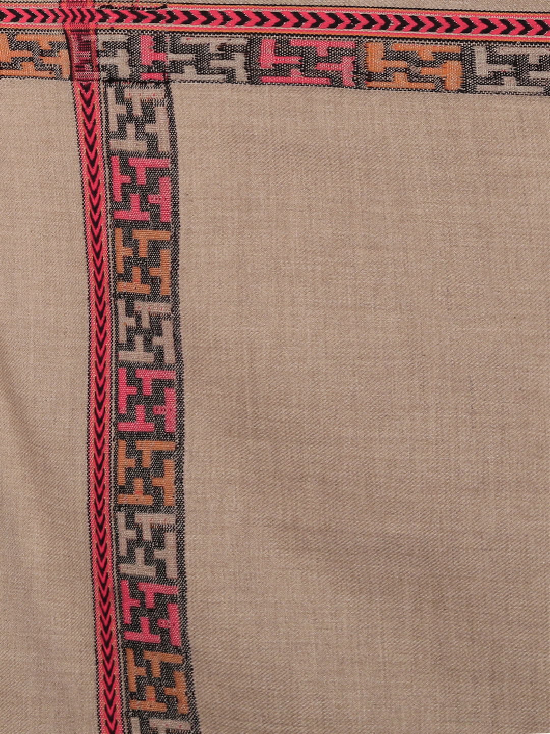 Men's Traditional Kullu Woven Stole | Brown