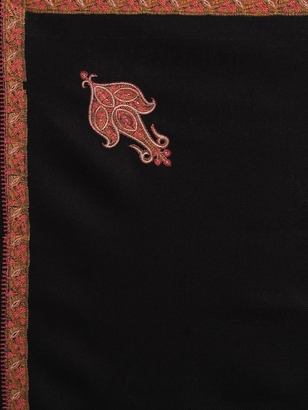 Men's Traditional Lohi with Embroidery | Black