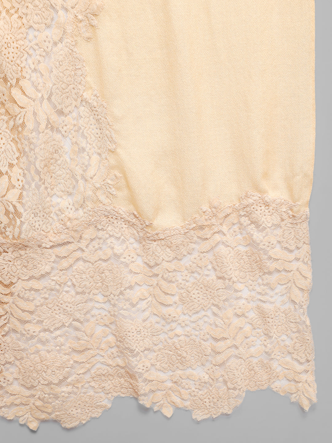 Pure Fine Wool Woolen Stole for Women with Lace Endings | Creame