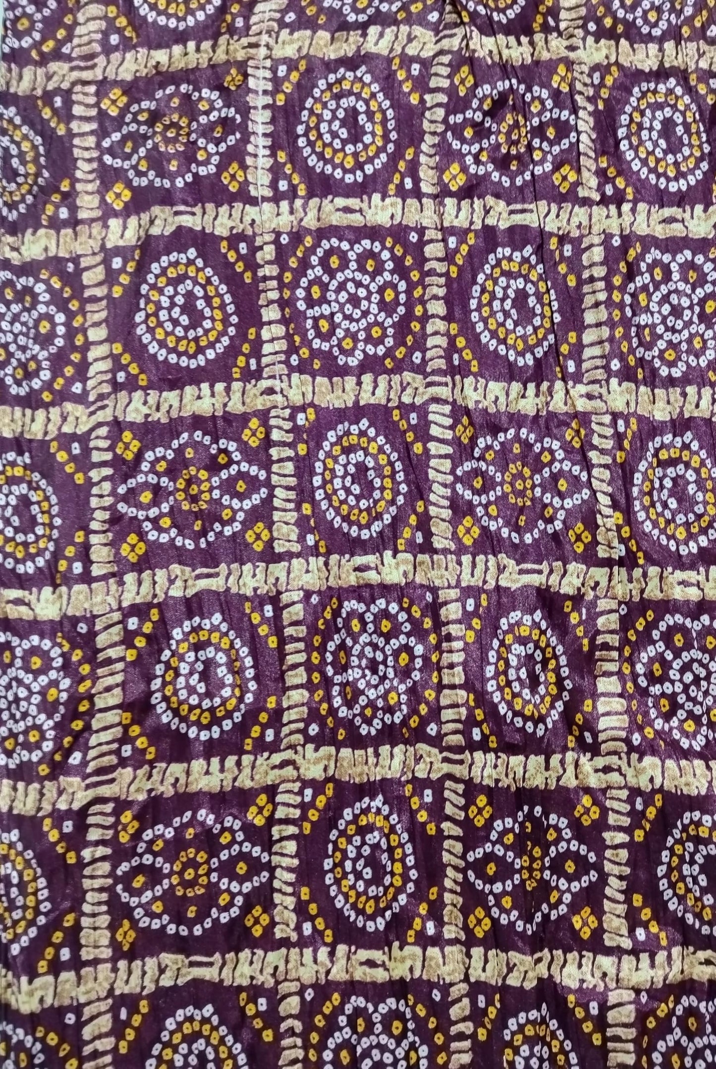 Chinnon Bandhani Dupatta for Women | Purple - view 5