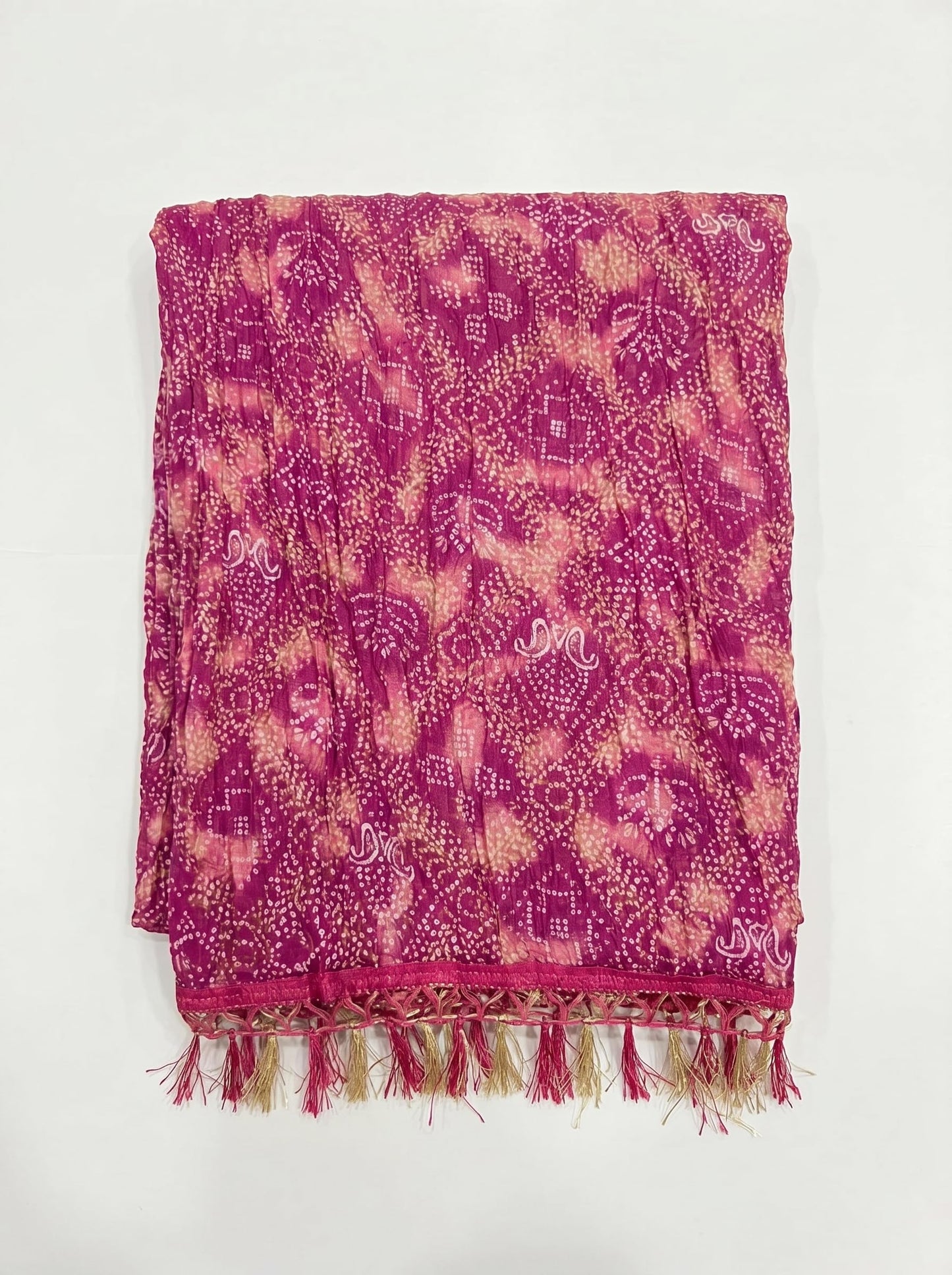 Chinnon Bandhani Dupatta for Women | Purple Pink - view 5