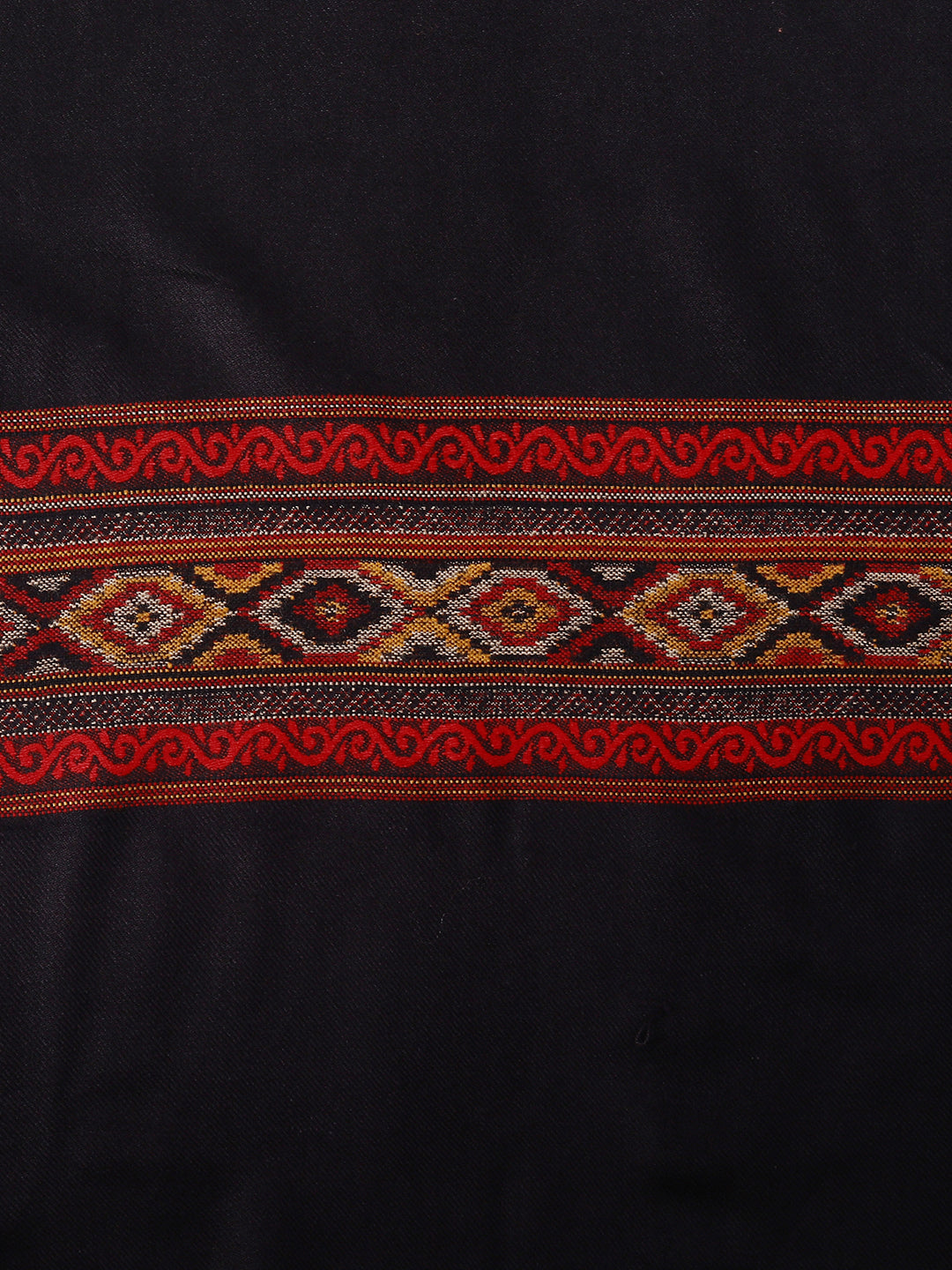 Kullu Stripes Himalayan Shawl | Black