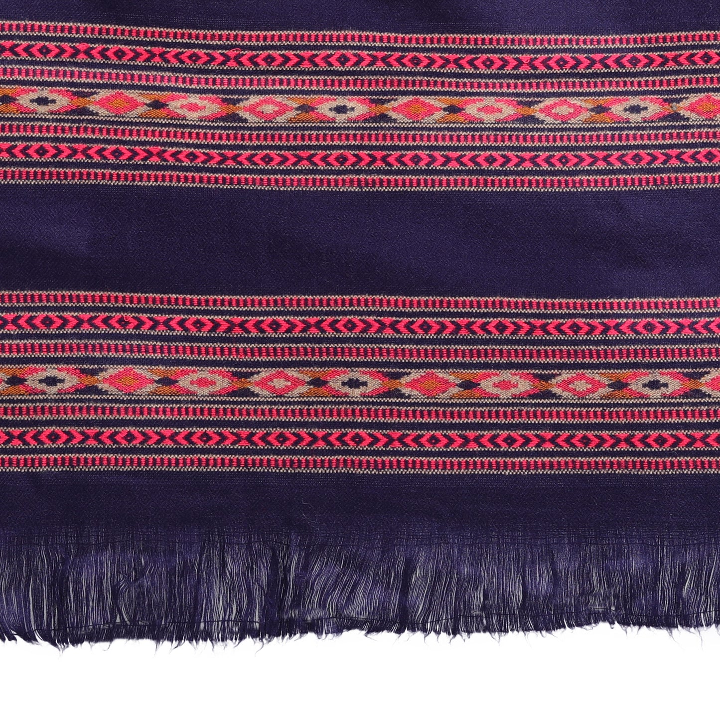 Kullu Stripes Himalayan Shawl | Blue - Zamour