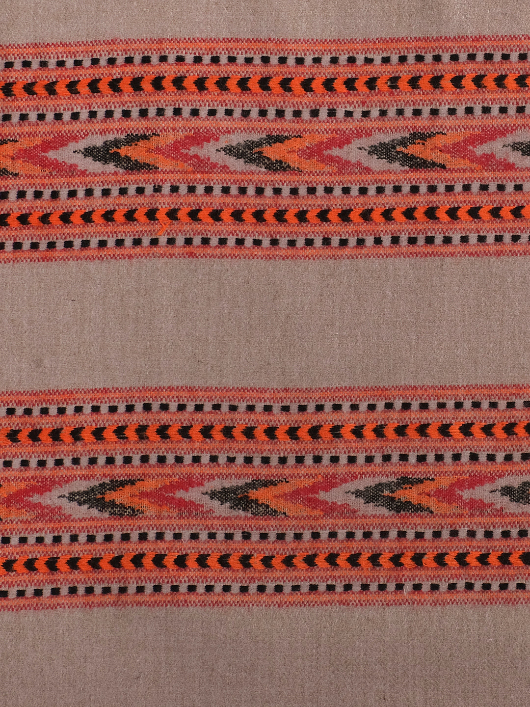 Men's Traditional Kullu Weave Himalayan Shawl | Grey - Zamour