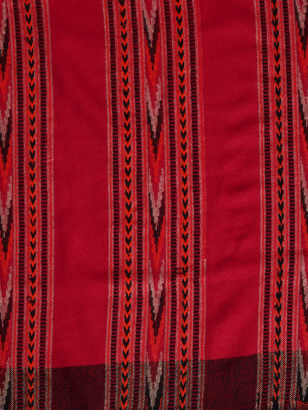 Men's Traditional Kullu Weave Himalayan Shawl | Maroon - Zamour