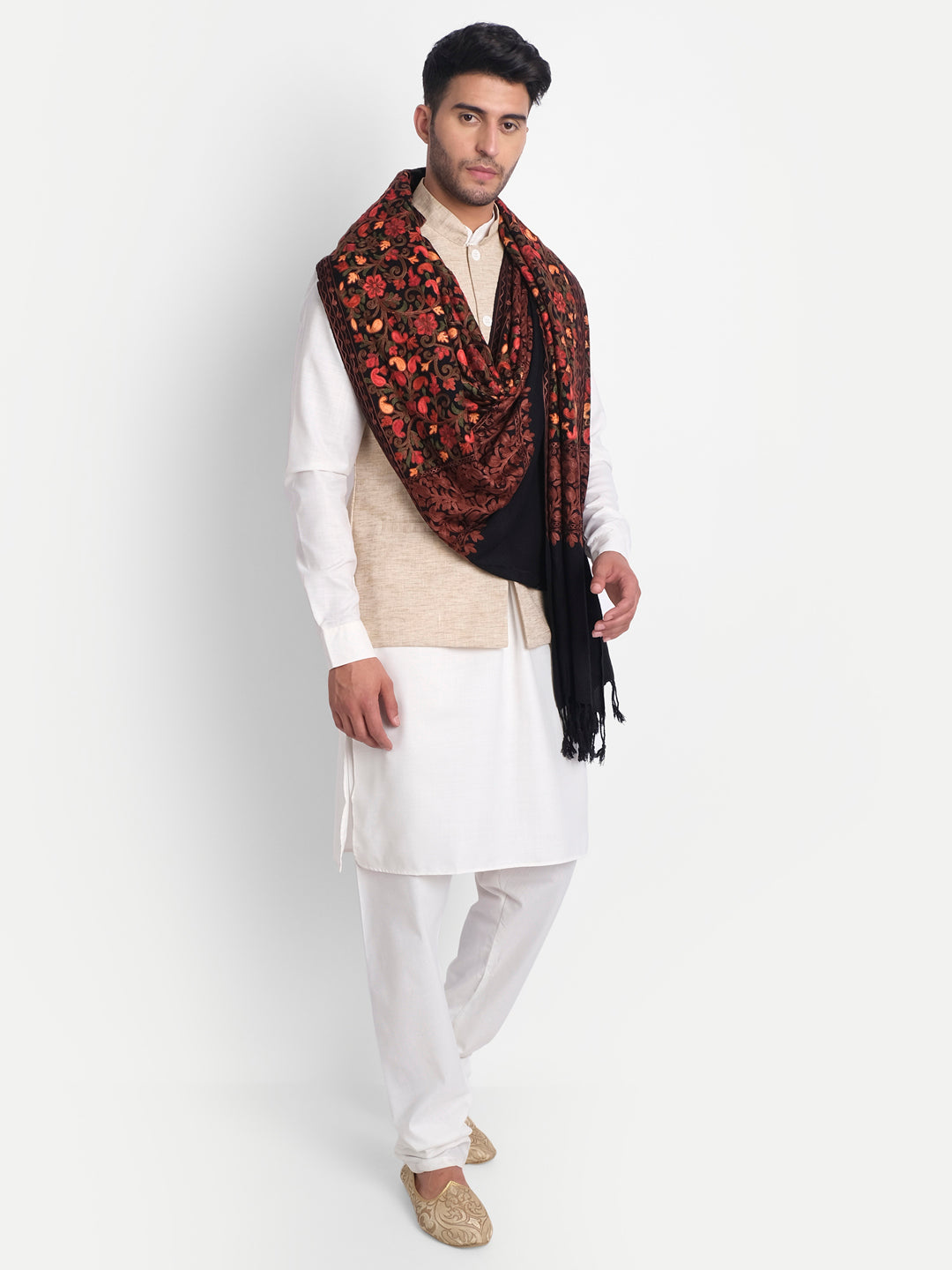 Kurta Pajama Pashtush Muffler Kurta Pajama Mens Stole For Suits