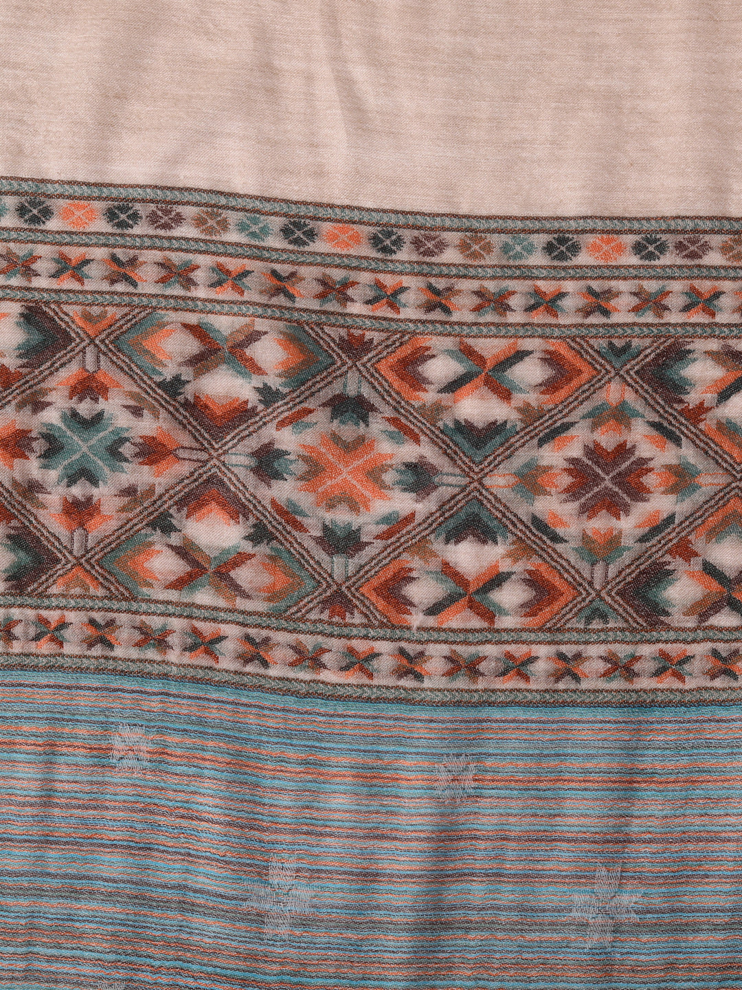 Ultra Soft Fine-Wool Kani Woven Stole | Multicolor - Zamour