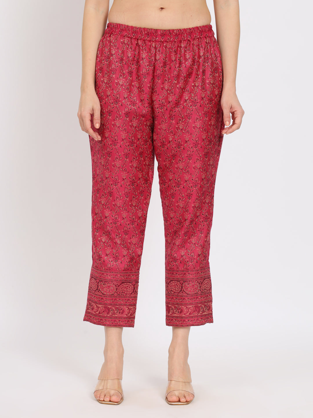 Unstitched Kani Woven Design Suit Dress Material | Pink