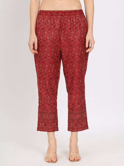 Unstitched Kani Woven Design Suit Dress Material | Maroon