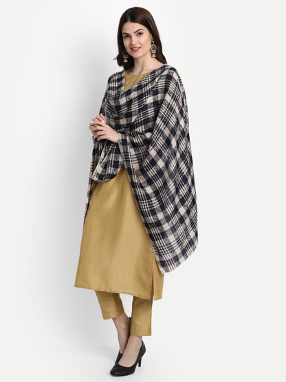 Ultra Soft Woven Stole For Women | Dark Blue