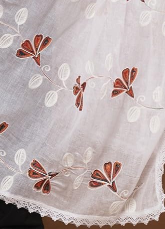 Pure Cotton Ethnic Dupatta for Men | White - view 4