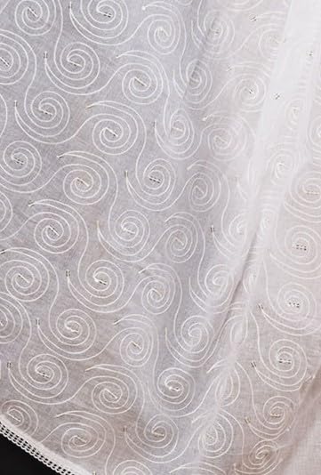 Pure Cotton Ethnic Dupatta for Men | White - view 4