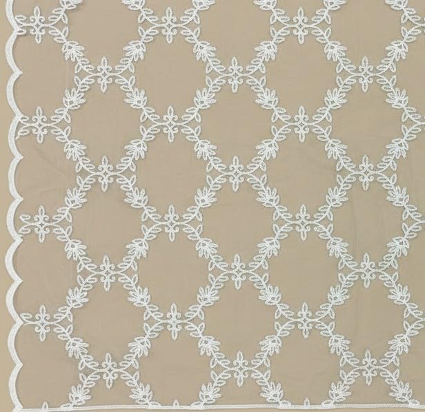 Net Dupatta for Men | White - view 5
