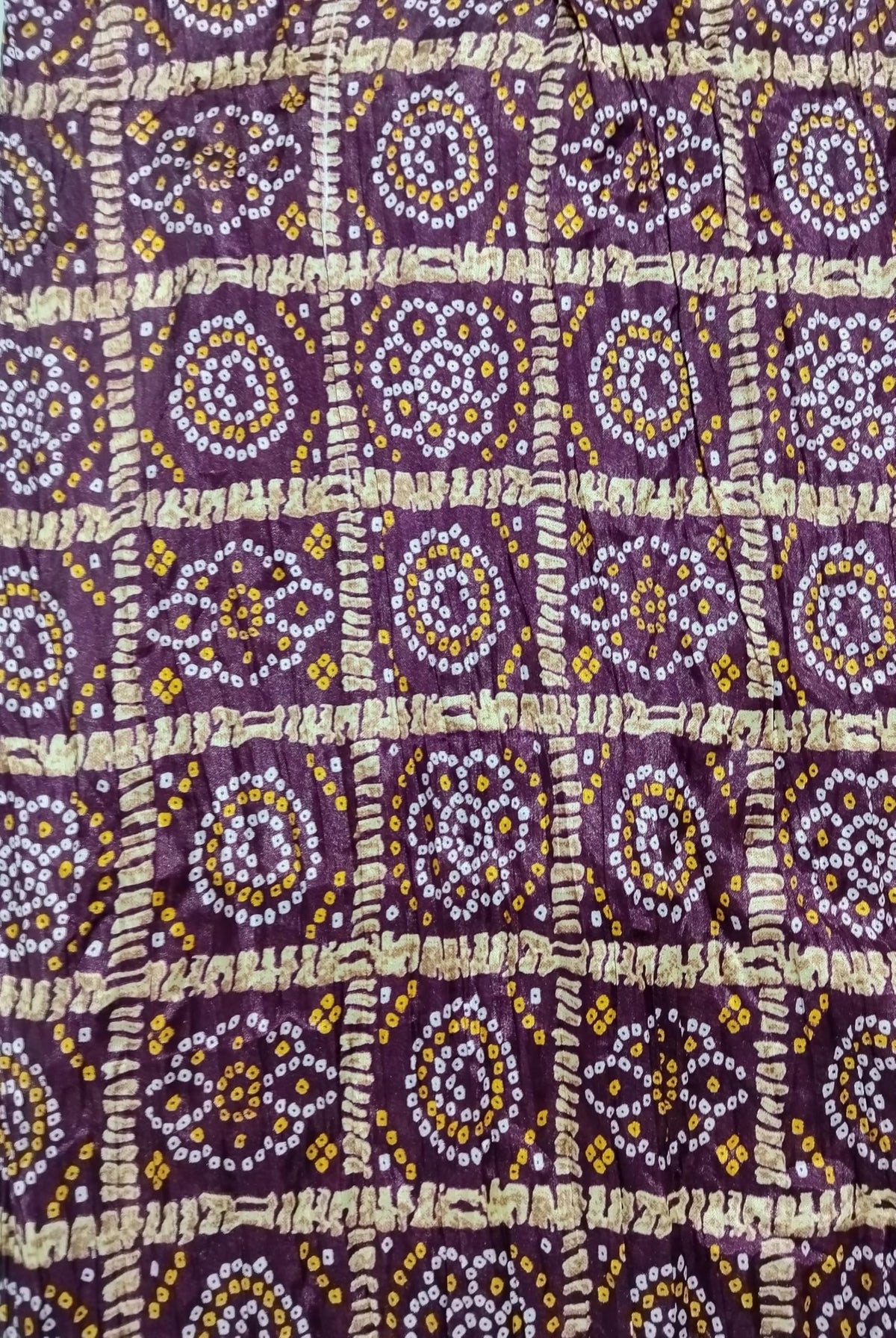 Chinnon Bandhani Dupatta for Women | Purple - view 5