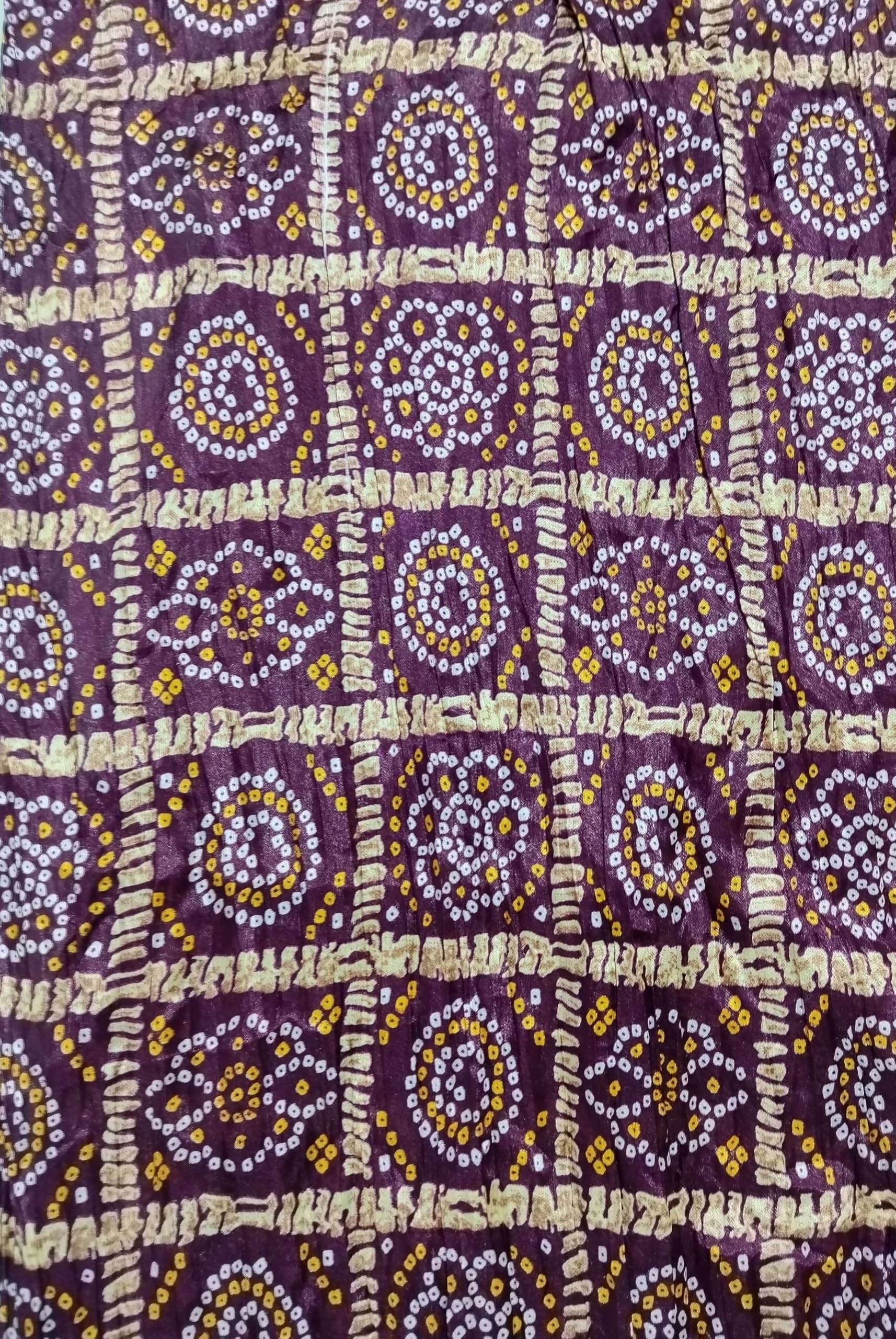 Chinnon Bandhani Dupatta for Women | Purple - view 5