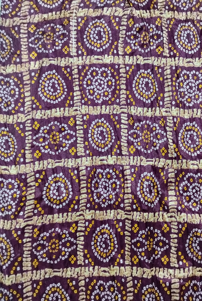 Chinnon Bandhani Dupatta for Women | Purple - view 5