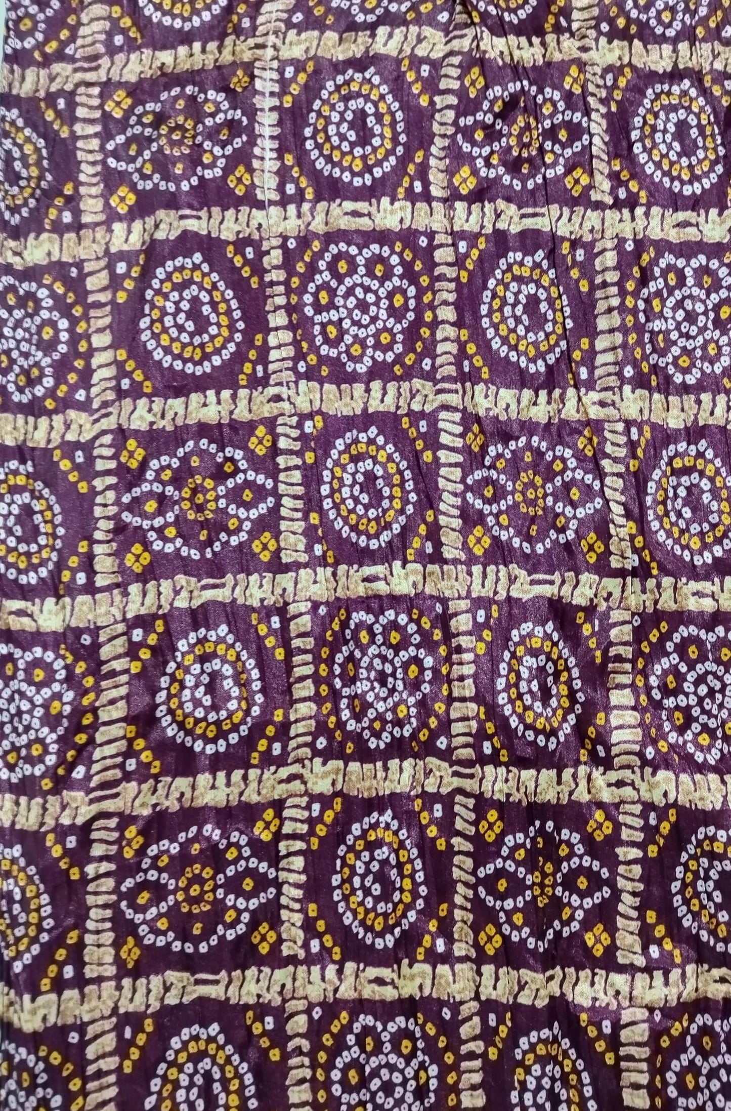 Chinnon Bandhani Dupatta for Men | Purple - view 5