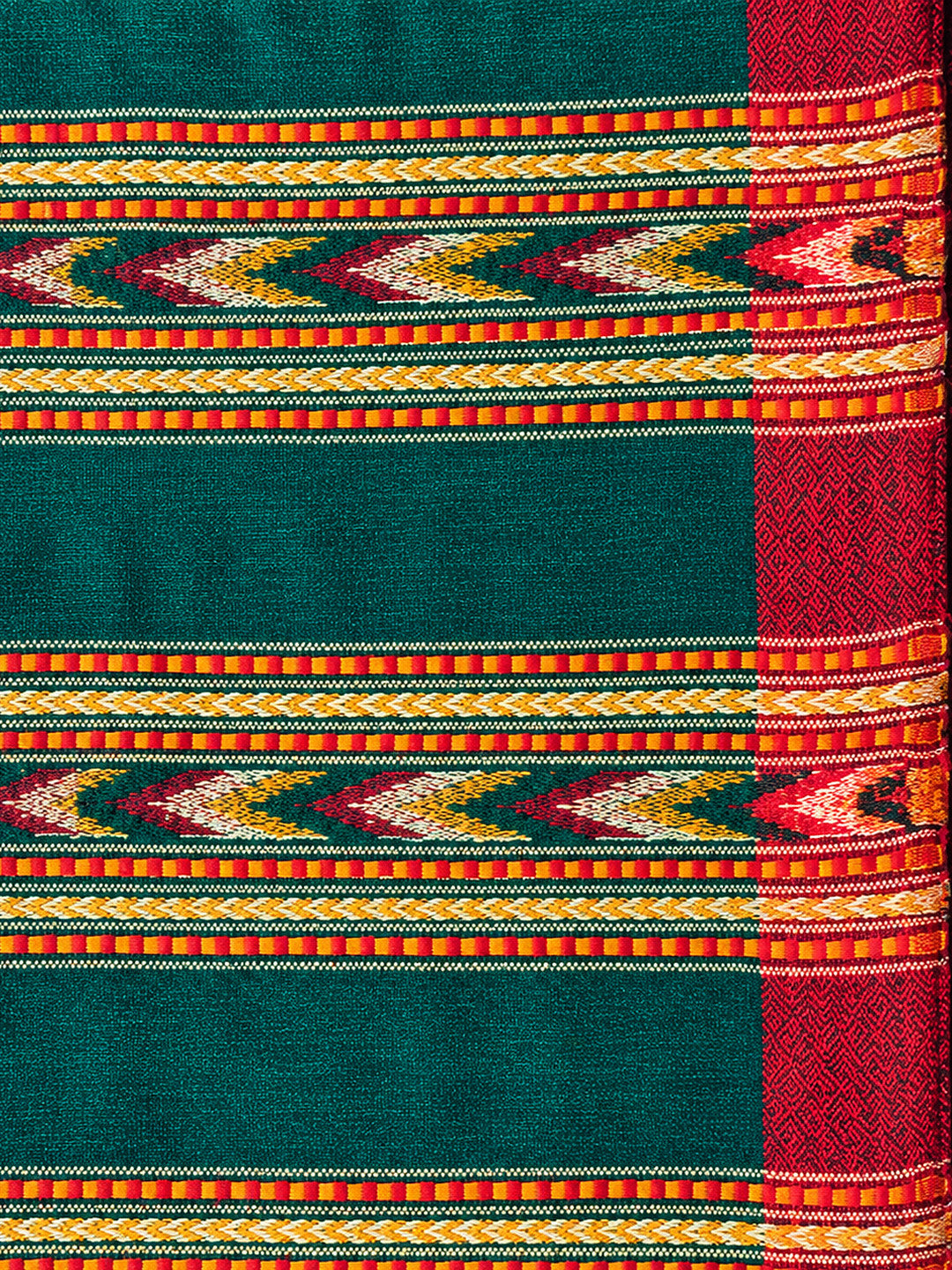Kullu Patti Woolen Shawl for Women | Bottle Green