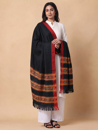 Kullu Patti Woolen Shawl for Women | Black