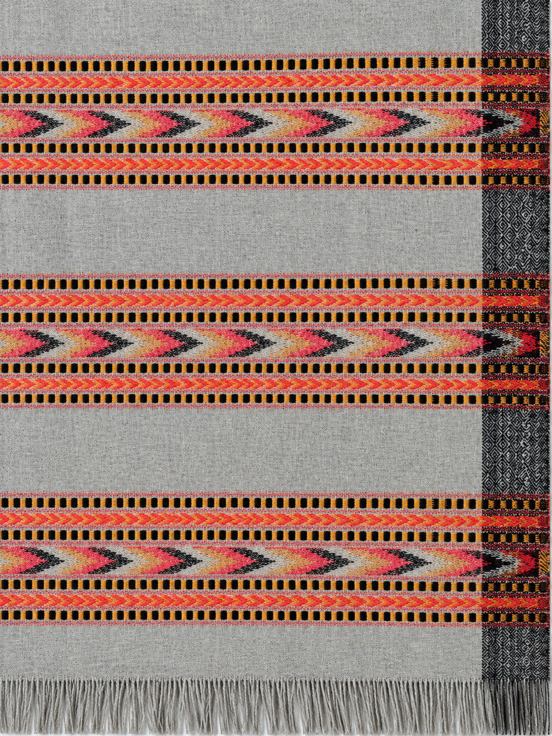 Kullu Patti Woolen Shawl for Women | Grey