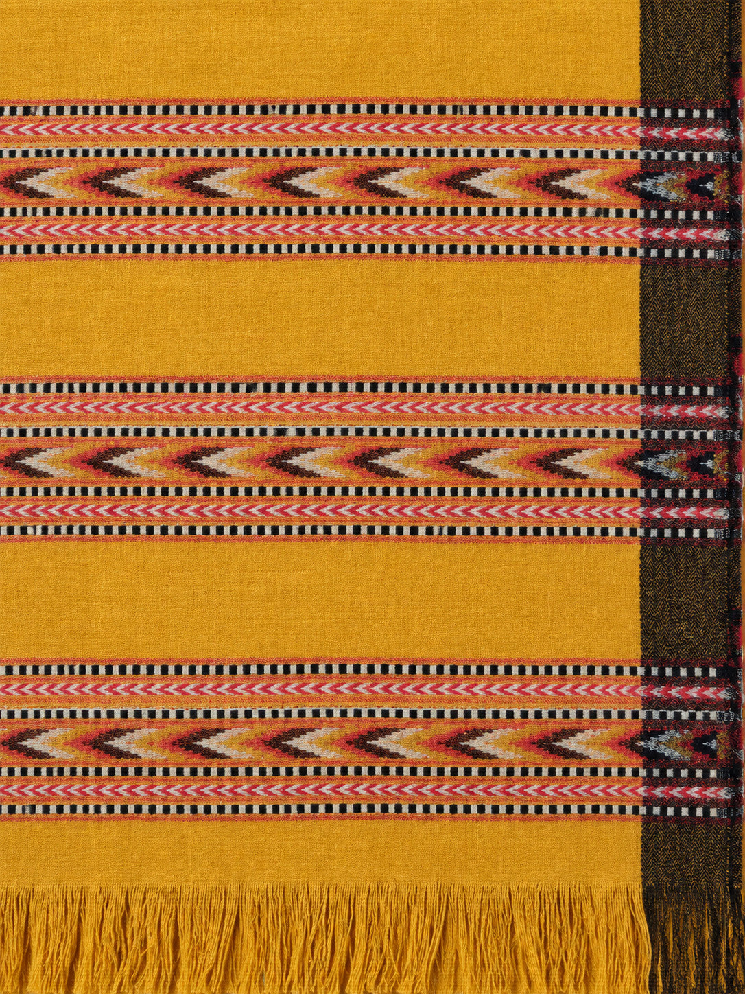 Kullu Patti Woolen Shawl for Women | Mustard