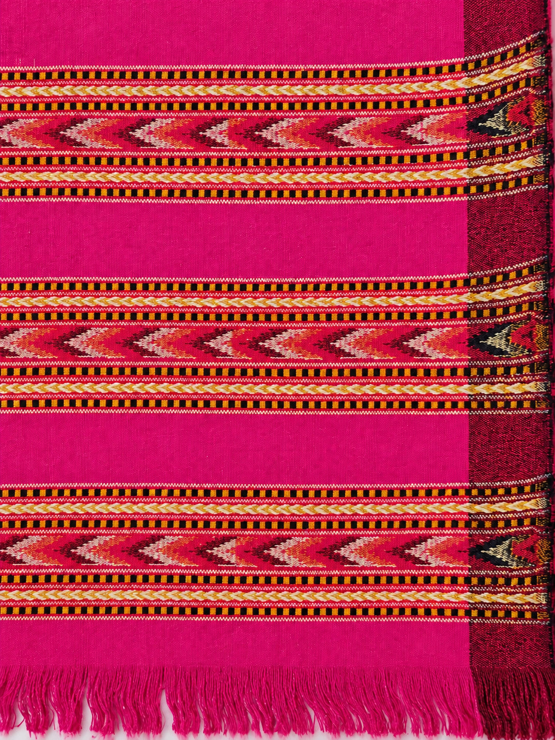 Kullu Patti Woolen Shawl for Women | Rani Pink