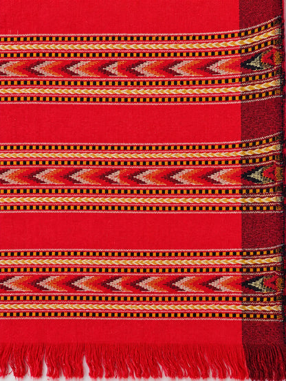 Kullu Patti Woolen Shawl for Women | Red
