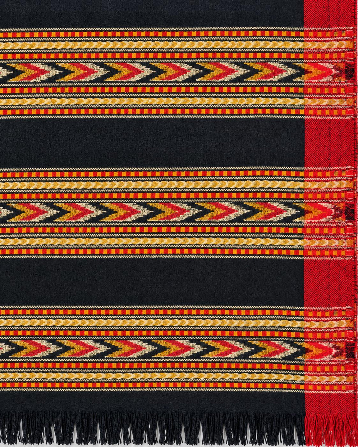 Kullu Patti Woolen Shawl for Men | Black