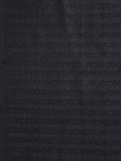 Soft Woollen Muffler for Women | Grey Black Scarf