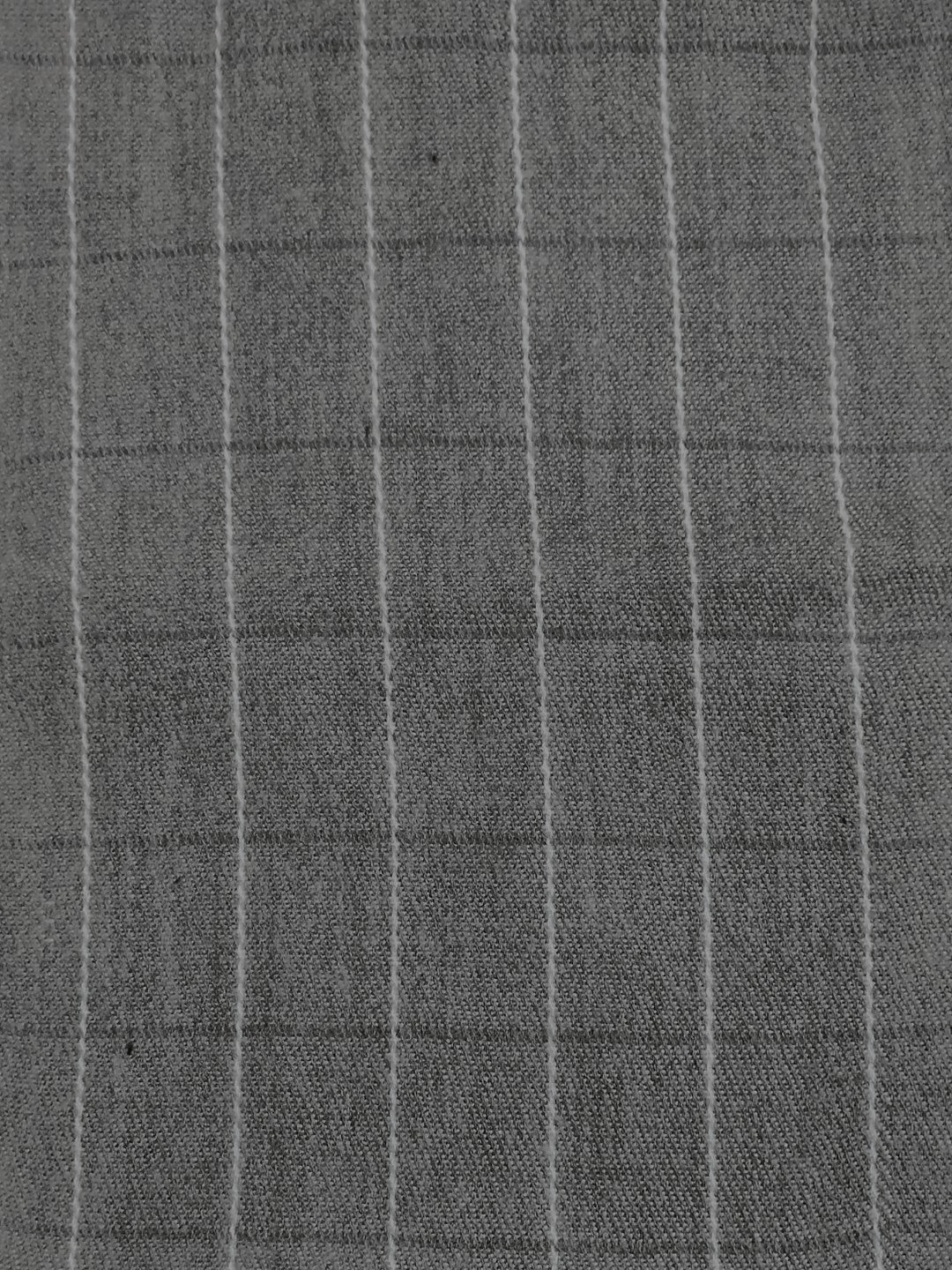 Soft Woollen Muffler for Men | Grey Check Scarf