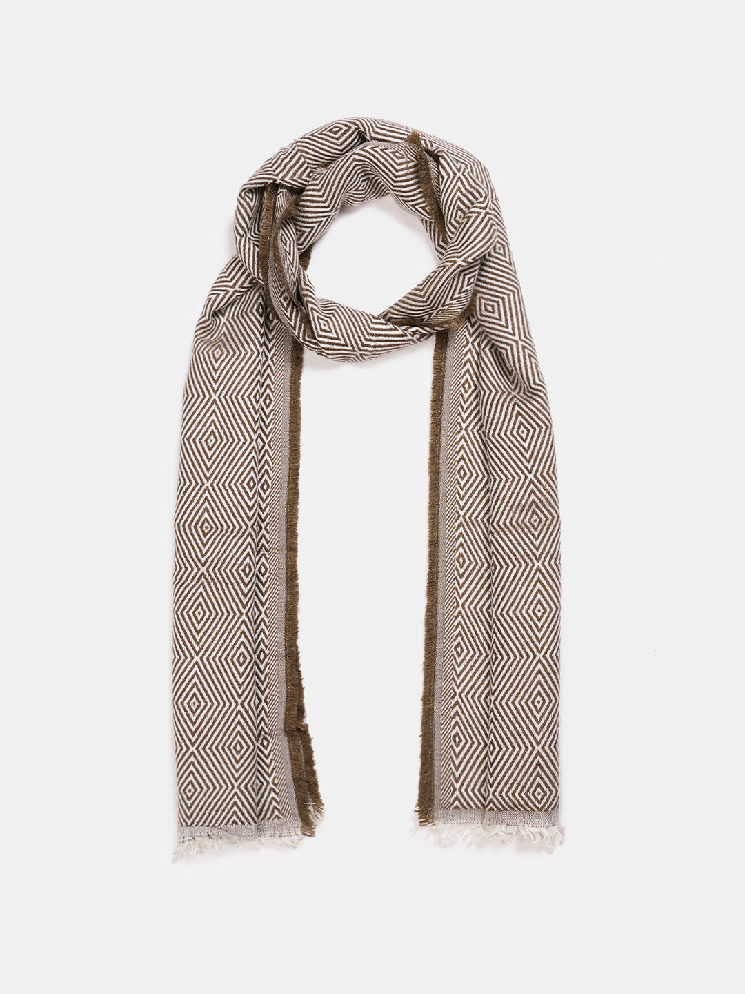 Soft Woollen Muffler for Women | Beige Scarf