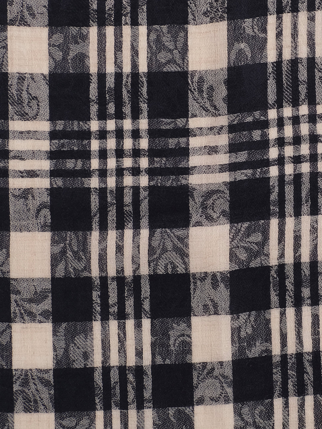 Ultra Soft Woven Stole for Men | Cream - view 6