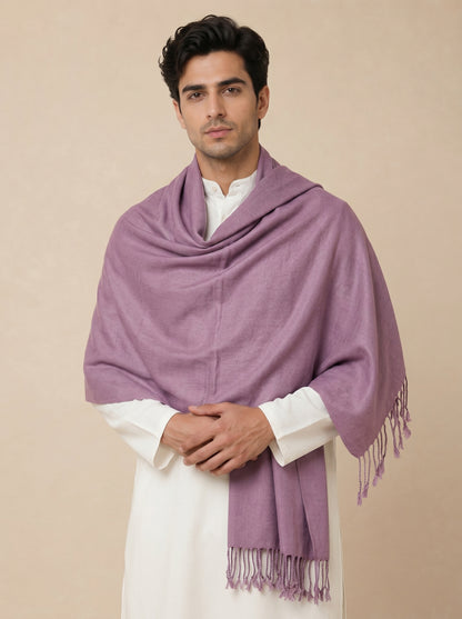 Men Lightweight Solid Color Warm Stole | Onion - view 2