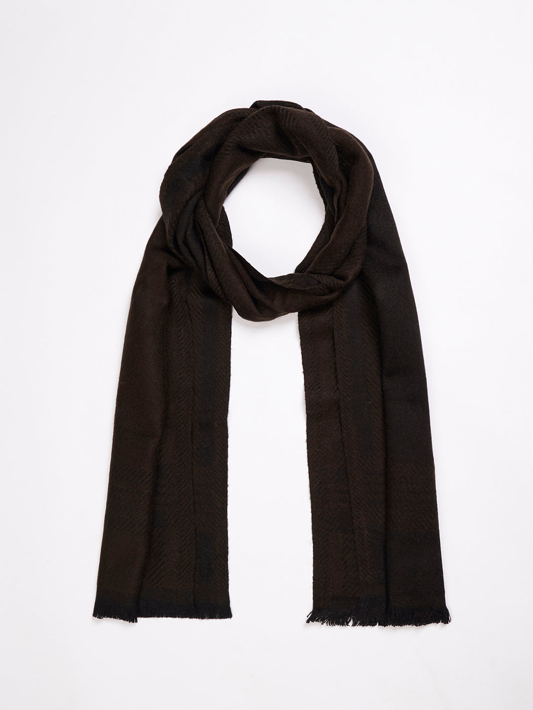 Soft Woollen Muffler for Men | Brown Scarf