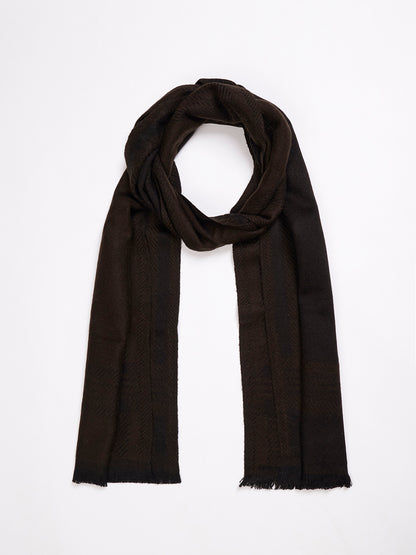 Soft Woollen Muffler for Men | Brown Scarf