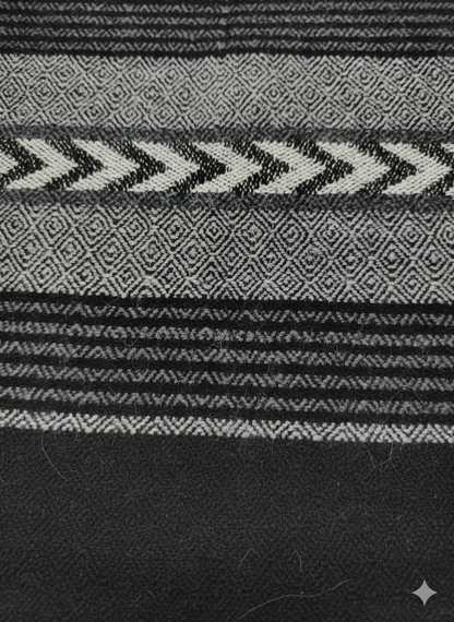 Soft Woollen Muffler for Men | Black Neck Scarf