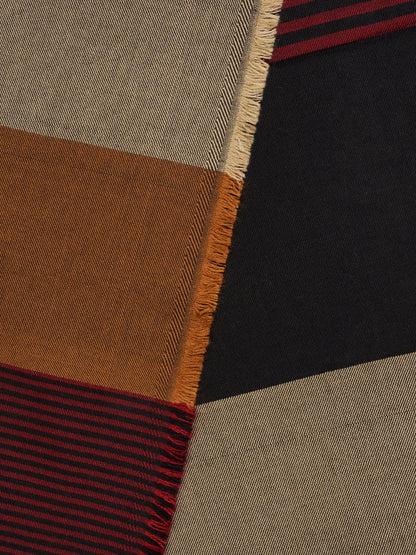 Soft Woollen Muffler for Women | Multicolour Stripe Scarf