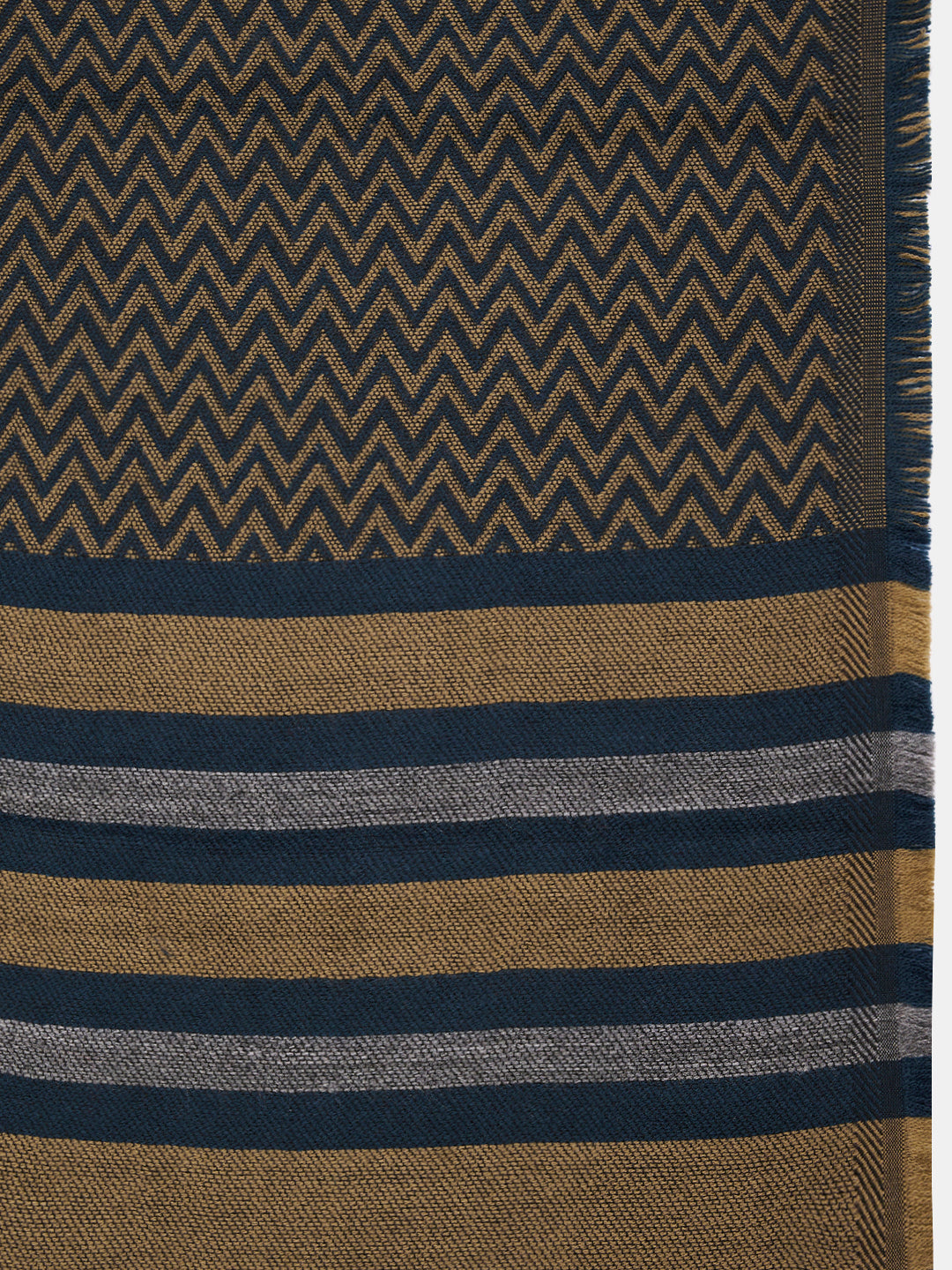 Soft Woollen Muffler for Women | Copper Grey Scarf