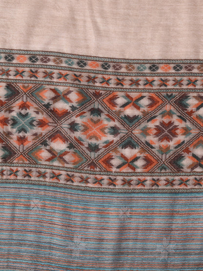 Ultra Soft Fine-Wool Kani Woven Stole for Men | Multicolor - view 5