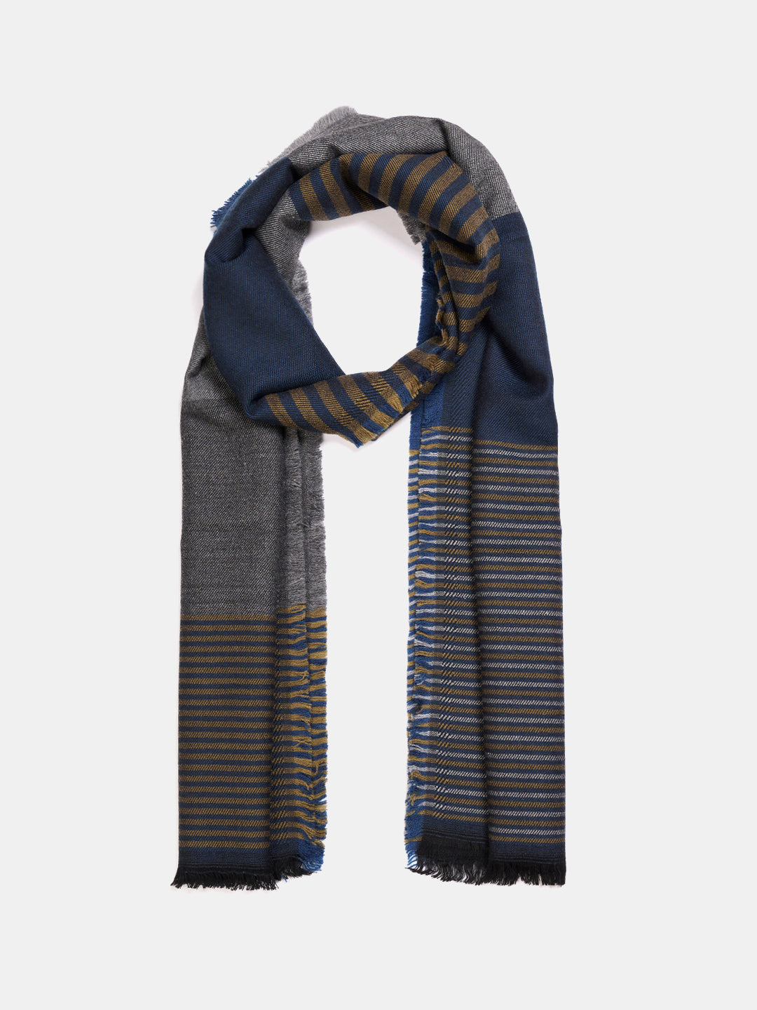 Soft Woollen Muffler for Women | Blue Grey Scarf