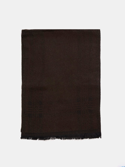 Soft Woollen Muffler for Men | Brown Scarf