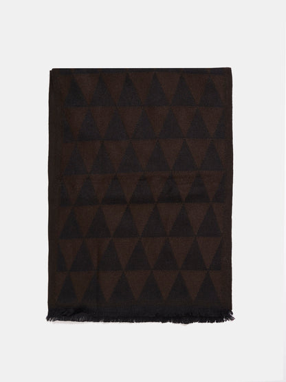 Soft Woollen Muffler for Women |Black Brown Scarf